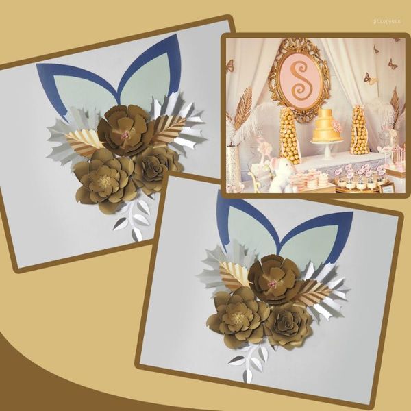 cardstock gold diy paper flowers leaves ears set for wedding & event backdrops decorations nursery wall deco video tutorials1
cardstock gold diy paper flowers leaves ears set for wedding & event backdrops decorations nursery wall deco video tutorials1