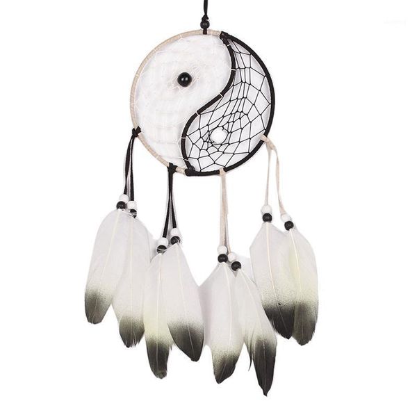 white and black dream cathcer chinese style taiji dreamcatcher beads and feather dream catcher home hanging decoration1
white and black dream cathcer chinese style taiji dreamcatcher beads and feather dream catcher home hanging decoration1