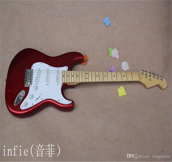 2022 arrival red white pickguard 6 strings natural wood electric guitar
2022 arrival red white pickguard 6 strings natural wood electric guitar