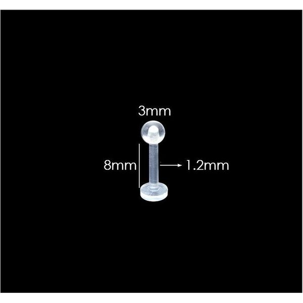 new bioflex retainer lip straight labret rings stud earrings clear acrylic bio 8mm fashion bod sqccth beauty888, Black
new bioflex retainer lip straight labret rings stud earrings clear acrylic bio 8mm fashion bod sqccth beauty888, Black