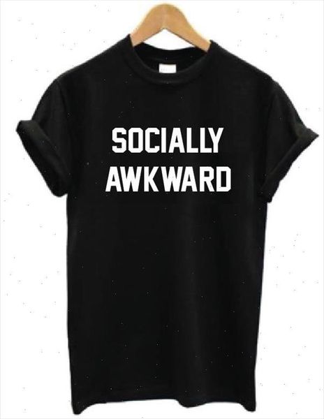 socially awkward letters print women t shirt cotton casual funny shirt for lady black white tee hipster z 207
socially awkward letters print women t shirt cotton casual funny shirt for lady black white tee hipster z 207