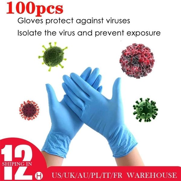 house 100pcs/pack ambidextrous disposable nitrile for waterproof exam gloves y200421
house 100pcs/pack ambidextrous disposable nitrile for waterproof exam gloves y200421
