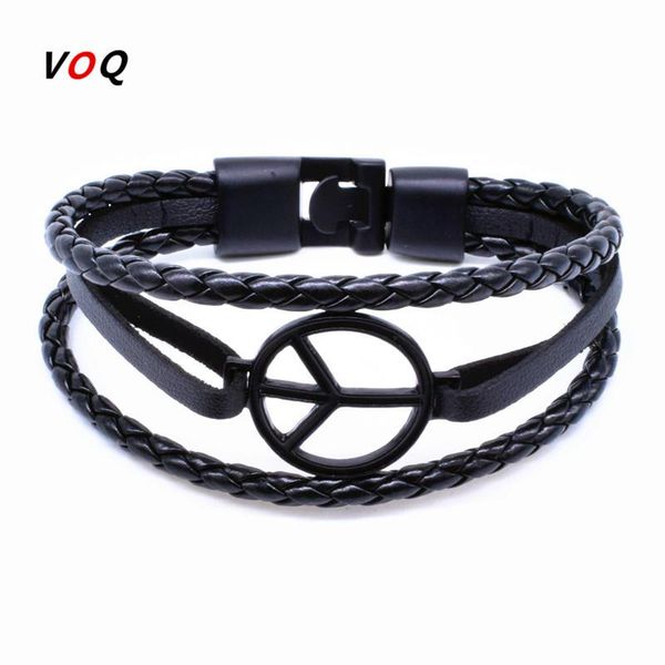 charm bracelets 2021 arrival peace bracelet hand-woven leather men women friendship & bangles jewelry bileklik, Golden;silver
charm bracelets 2021 arrival peace bracelet hand-woven leather men women friendship & bangles jewelry bileklik, Golden;silver