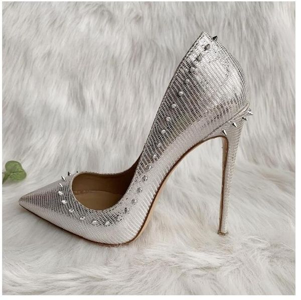custom make silver glitter spring/autumn wedding shoes spike rivets studs 12cm high heels pumps women shoes 10cm 8cm, Black
custom make silver glitter spring/autumn wedding shoes spike rivets studs 12cm high heels pumps women shoes 10cm 8cm, Black