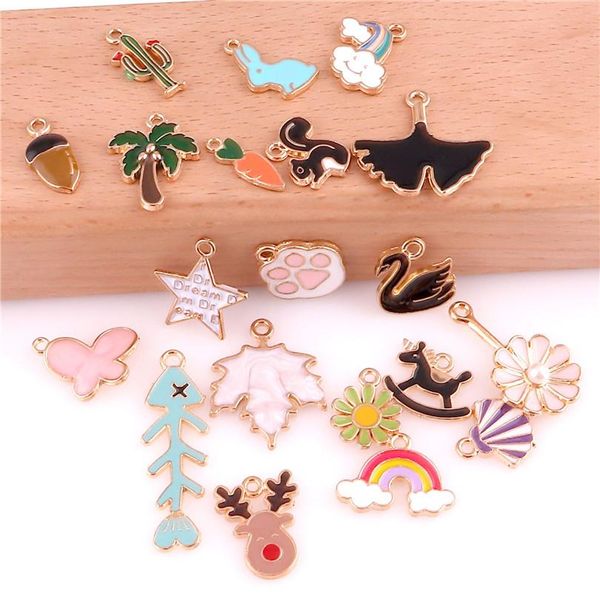 20pcs gold metal enamel animal charms for earring fashion jewelry making charm pendants for bracelet dangle assorted mixed lot wmtwku, Silver
20pcs gold metal enamel animal charms for earring fashion jewelry making charm pendants for bracelet dangle assorted mixed lot wmtwku, Silver