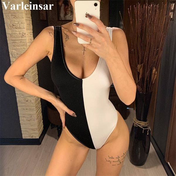 s-xl black white splicing women swimwear one piece swimsuit female ribbed patchwork bather bathing suit swim lady v2146 y200824, White;black
s-xl black white splicing women swimwear one piece swimsuit female ribbed patchwork bather bathing suit swim lady v2146 y200824, White;black