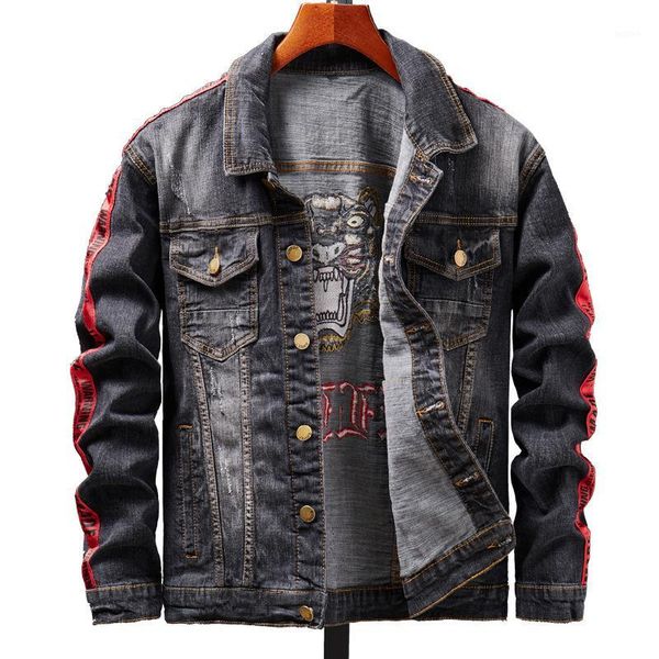 men's jean jacket streetwear hip hop flight jacket denim men brand ripped denim casual fashion men1, Black;brown
men's jean jacket streetwear hip hop flight jacket denim men brand ripped denim casual fashion men1, Black;brown