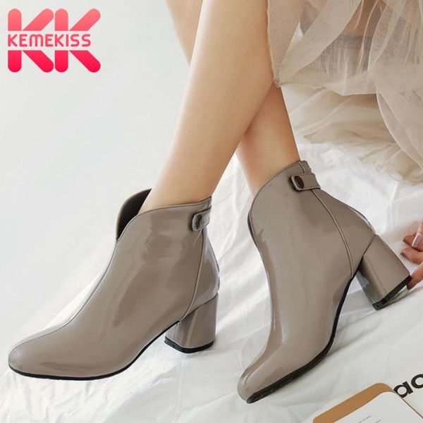 boots kemekiss arrival ankle women square toe thick heels zipper rivet simple shoes fashion ladies footwear size 32-43, Black
boots kemekiss arrival ankle women square toe thick heels zipper rivet simple shoes fashion ladies footwear size 32-43, Black