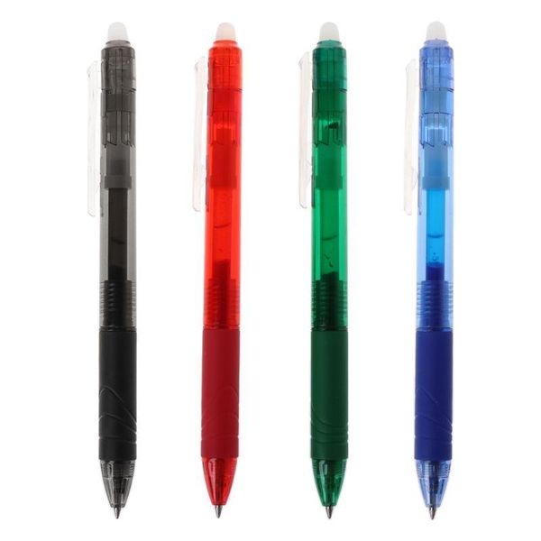 0.5mm Magic Erasable Button Slide Press Gel Pen Red Blue Black Green Ink Office School Stationery Student Writing Tool X3ue