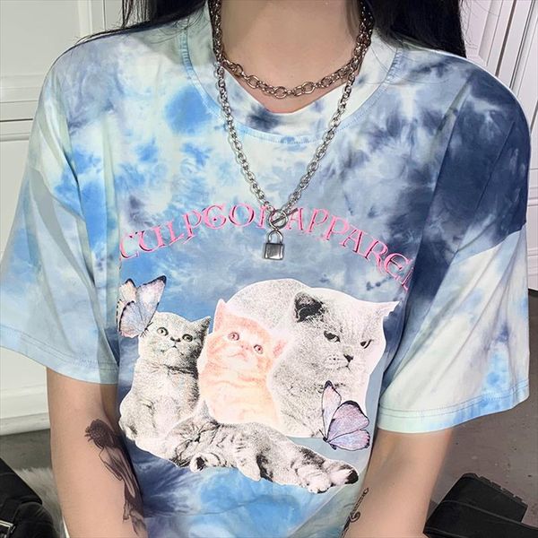 artsu womens t shirt harajuku cute cats tie dye short sleeve summer streetwear casual oversize 2020 tee asts52113, White
artsu womens t shirt harajuku cute cats tie dye short sleeve summer streetwear casual oversize 2020 tee asts52113, White
