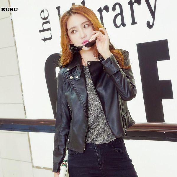 2020 autumn women pimkie washed pu leather motorcycle jacket slim winter female short paragraph leather large plus size s-xxl, Black
2020 autumn women pimkie washed pu leather motorcycle jacket slim winter female short paragraph leather large plus size s-xxl, Black