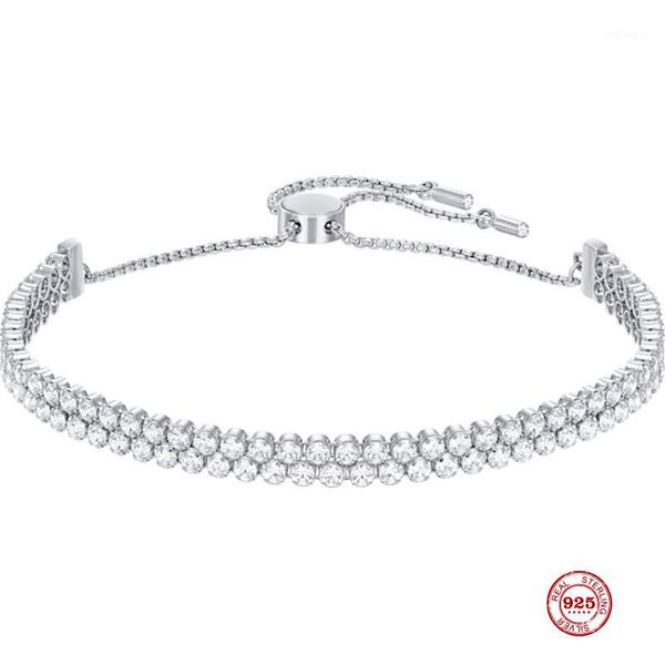 2020 new fashion charm pure 925 silver original copy, exquisite slim adjustable bracelet female jewelry gifts1, Black
2020 new fashion charm pure 925 silver original copy, exquisite slim adjustable bracelet female jewelry gifts1, Black