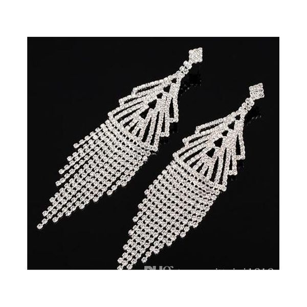 yfjewe fashion rhinestone crystal gold and sliver color long dangle earrings for women wedding jewelry accessori sqcqqc queen66, Silver
yfjewe fashion rhinestone crystal gold and sliver color long dangle earrings for women wedding jewelry accessori sqcqqc queen66, Silver