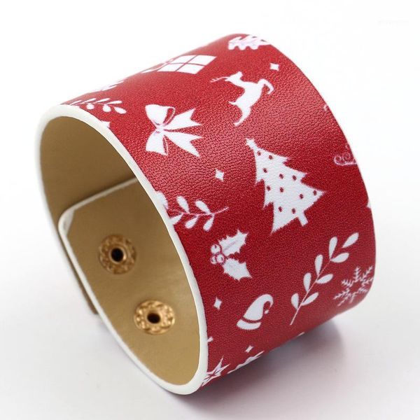 2020 new christmas pattern printing environmentally friendly pu wide leather personality women's bracelet bracelet 3 colors1, Golden;silver
2020 new christmas pattern printing environmentally friendly pu wide leather personality women's bracelet bracelet 3 colors1, Golden;silver