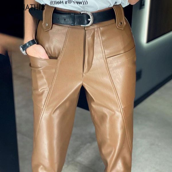 wannathis faux leather pant straight pants women trousers autumn elegant high waist pockets loose vintage women's pants new, Black;white
wannathis faux leather pant straight pants women trousers autumn elegant high waist pockets loose vintage women's pants new, Black;white