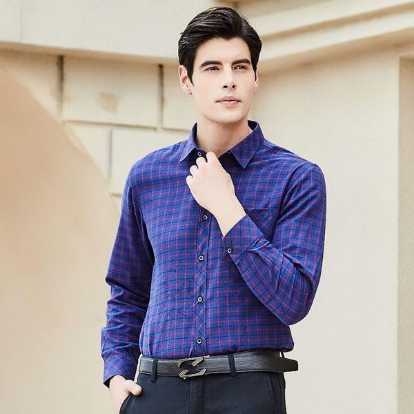 men's casual shirts fashion mens long sleeve camisa social masculina plaid printed koeran slim fit office work single breasted shirt to, White;black
men's casual shirts fashion mens long sleeve camisa social masculina plaid printed koeran slim fit office work single breasted shirt to, White;black