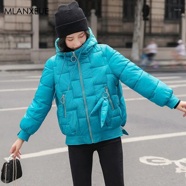 casual slim hooded down coat women winter short loose thickness solid down jacket female high street korean vogue zipper outwear1, Black
casual slim hooded down coat women winter short loose thickness solid down jacket female high street korean vogue zipper outwear1, Black