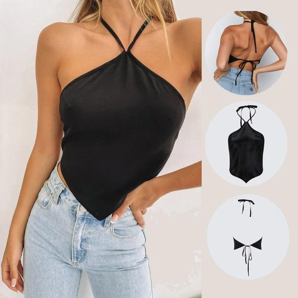 open womens fashion tie halter neck european style front hem black ladies cool wild clubwear streetwear, Red;black
open womens fashion tie halter neck european style front hem black ladies cool wild clubwear streetwear, Red;black