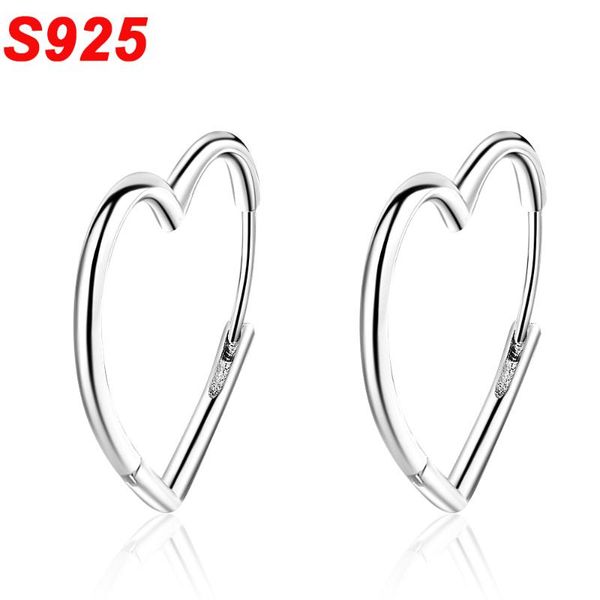 minimalist 925 sterling silver hollow heart hoop earrings loop delicate gold filled huggie ear rings girls fine jewelry se055, Golden;silver
minimalist 925 sterling silver hollow heart hoop earrings loop delicate gold filled huggie ear rings girls fine jewelry se055, Golden;silver