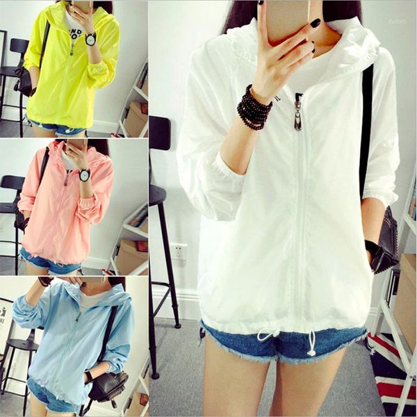 women 2018 new windbreaker autumn summer spring women's hooded female jacket fashion o-neck thin windbreaker outwear women coat1, Black;brown
women 2018 new windbreaker autumn summer spring women's hooded female jacket fashion o-neck thin windbreaker outwear women coat1, Black;brown