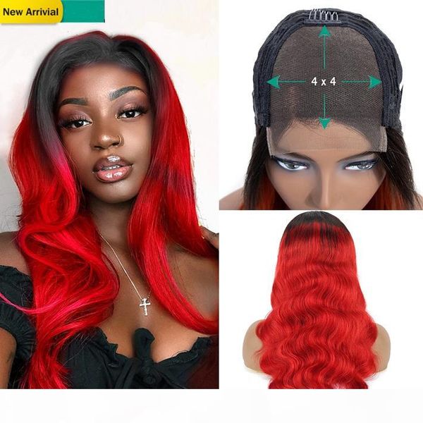 red colored wavy wig 4x4 closure glueless human hair brazilian remy body wave lace front wigs for black women full 1b red ombre lace wig, Black;brown
red colored wavy wig 4x4 closure glueless human hair brazilian remy body wave lace front wigs for black women full 1b red ombre lace wig, Black;brown