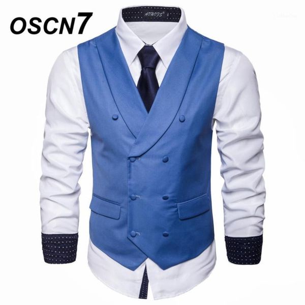 oscn7 shawl lapel slim fit suit vest mens 2019 new business casual plain double-breasted flip pocket waistcoat men mj0031, Black;white
oscn7 shawl lapel slim fit suit vest mens 2019 new business casual plain double-breasted flip pocket waistcoat men mj0031, Black;white
