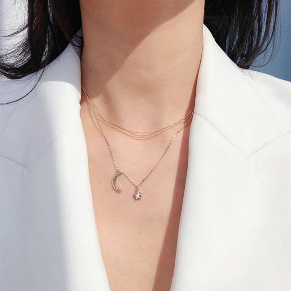 chokers trendy multilayer crystal pendant necklace women girls gold color cz moon star horn crescent choker clavicle necklaces jewelry, Golden;silver
chokers trendy multilayer crystal pendant necklace women girls gold color cz moon star horn crescent choker clavicle necklaces jewelry, Golden;silver