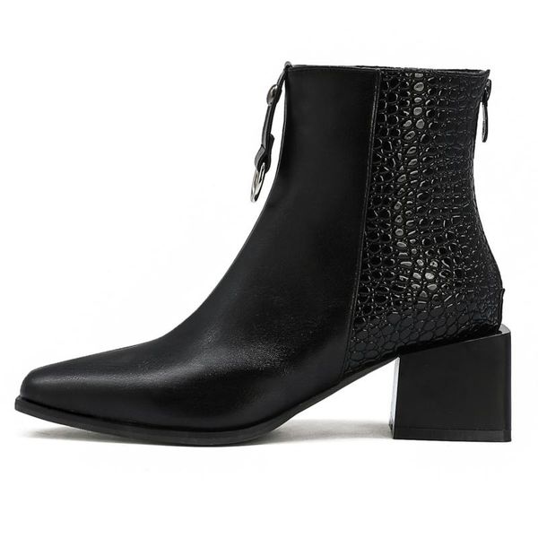 boots ankle for women snake skin leather fashion women's luxury large size shoes short 2021, Black
boots ankle for women snake skin leather fashion women's luxury large size shoes short 2021, Black