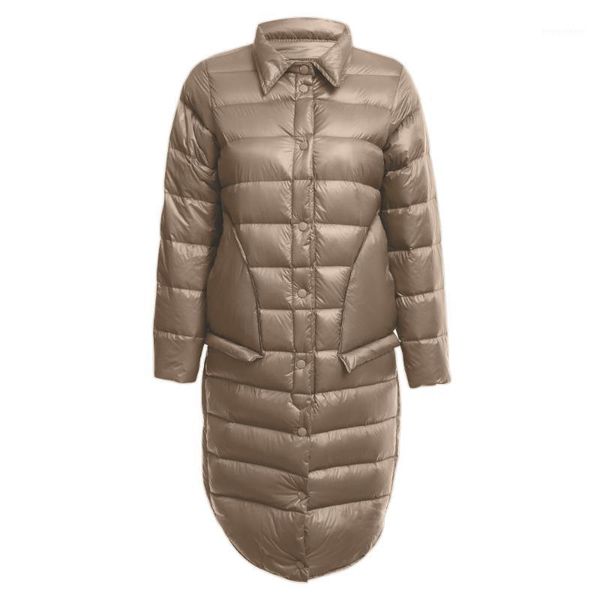 long sleeve white duck down parka turn down collar outwear jacket casual coats women long coat winter warm coat1, Black
long sleeve white duck down parka turn down collar outwear jacket casual coats women long coat winter warm coat1, Black