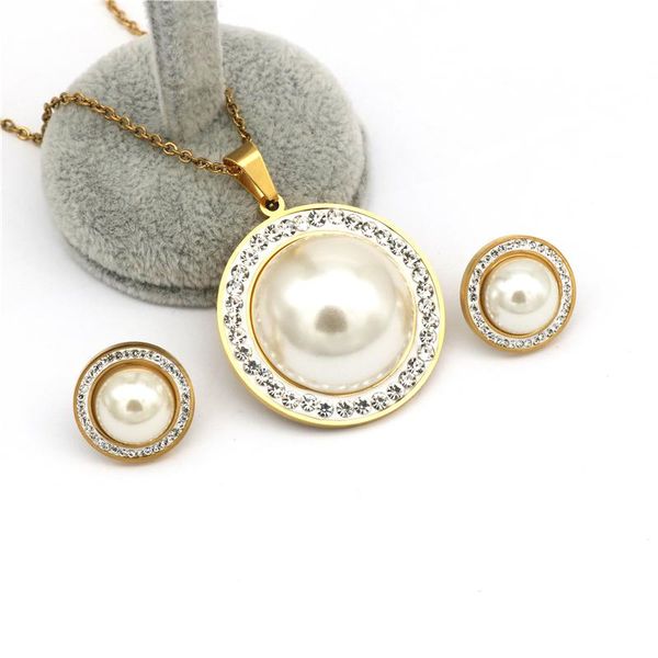 gold color celebrity style crystal pearl necklace earrings set bridal bridesmaid wedding stainless steel jewelry sets, Silver
gold color celebrity style crystal pearl necklace earrings set bridal bridesmaid wedding stainless steel jewelry sets, Silver