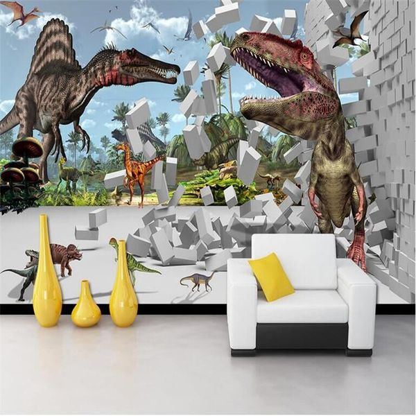 dinosaur kingdom 3d children's room background wall painting factory wholesale wallpaper mural custom p wall
dinosaur kingdom 3d children's room background wall painting factory wholesale wallpaper mural custom p wall