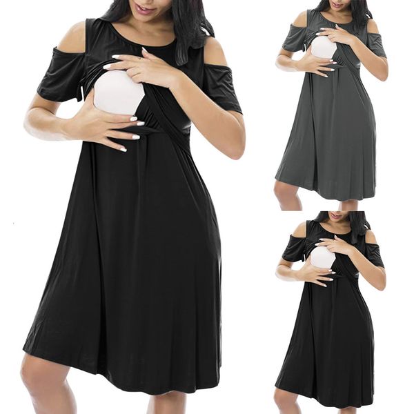 women es summer pregnancy pregnant nusring maternity nursing breastfeeding straples short sleeve solid, Black;gray
women es summer pregnancy pregnant nusring maternity nursing breastfeeding straples short sleeve solid, Black;gray