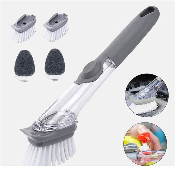 1/5pcs double use kitchen cleaning brush scrubber dish bowl washing sponge matic liquid dispenser kitchen pot clea sqcdyl 
1/5pcs double use kitchen cleaning brush scrubber dish bowl washing sponge matic liquid dispenser kitchen pot clea sqcdyl