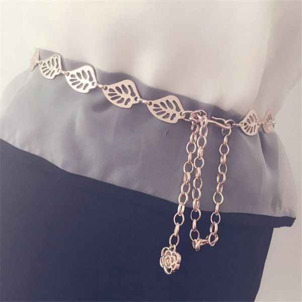 imixlot elegant fashion metal openwork gold color leaves waist chain belt for women charm body chain clothing accessories, Black;brown
imixlot elegant fashion metal openwork gold color leaves waist chain belt for women charm body chain clothing accessories, Black;brown
