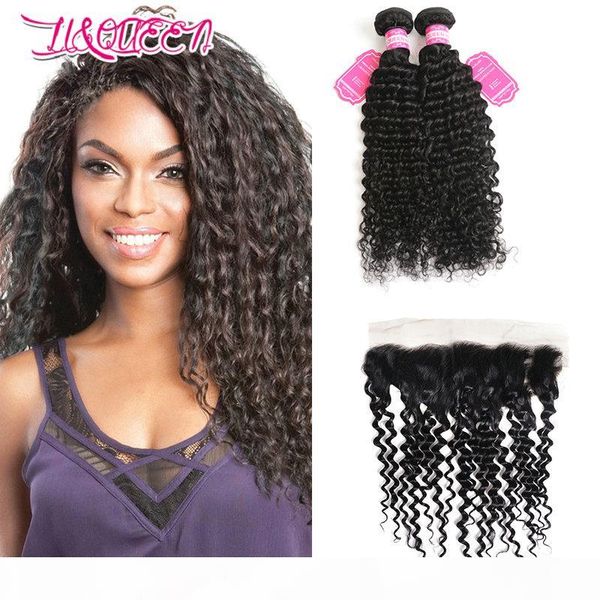 deep wave malaysian human hair extension 3 pieces lot 2 bundles with 13 x4 lace frontal from li queen, Black;brown
deep wave malaysian human hair extension 3 pieces lot 2 bundles with 13 x4 lace frontal from li queen, Black;brown