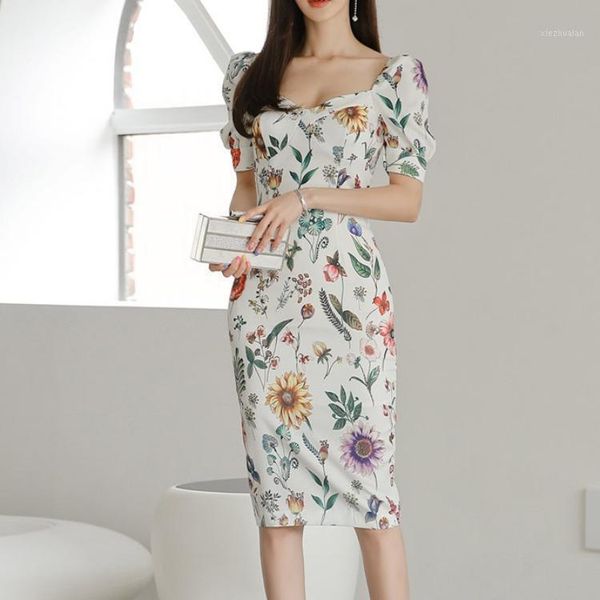 girl's dresses cross border women's wear 2021 korean celebrity temperament medium long slim and print hip pack dress woman1, Red;yellow
girl's dresses cross border women's wear 2021 korean celebrity temperament medium long slim and print hip pack dress woman1, Red;yellow