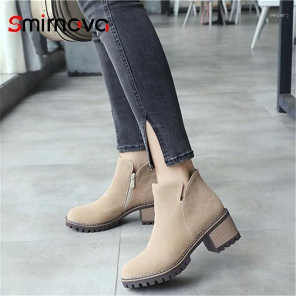 boots smirnova fashion 2021 elegant flock women high heels big size ankle zip autumn winter square ladies1, Black
boots smirnova fashion 2021 elegant flock women high heels big size ankle zip autumn winter square ladies1, Black