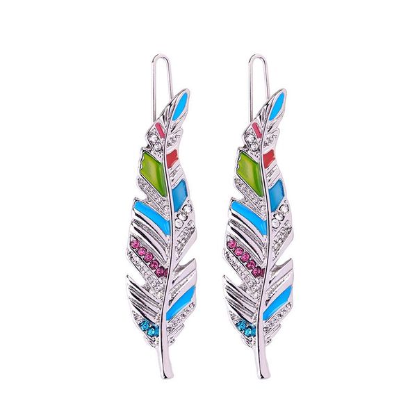 hair clips & barrettes balanbiu exquisite crystal ornament enamel feather for women party gifts 2021 two-tone alloy jewelry accessories, Golden;silver
hair clips & barrettes balanbiu exquisite crystal ornament enamel feather for women party gifts 2021 two-tone alloy jewelry accessories, Golden;silver