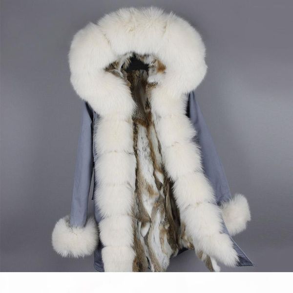 2018 parka winter coat women jacket long natural real rabbit fur collar hood thick warm parkas casual outerwear detachable new streetwear, Black
2018 parka winter coat women jacket long natural real rabbit fur collar hood thick warm parkas casual outerwear detachable new streetwear, Black