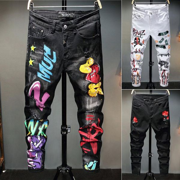 new fashion men jeans men pant skinny jeans floral pant stretchy slim fit long, Blue
new fashion men jeans men pant skinny jeans floral pant stretchy slim fit long, Blue