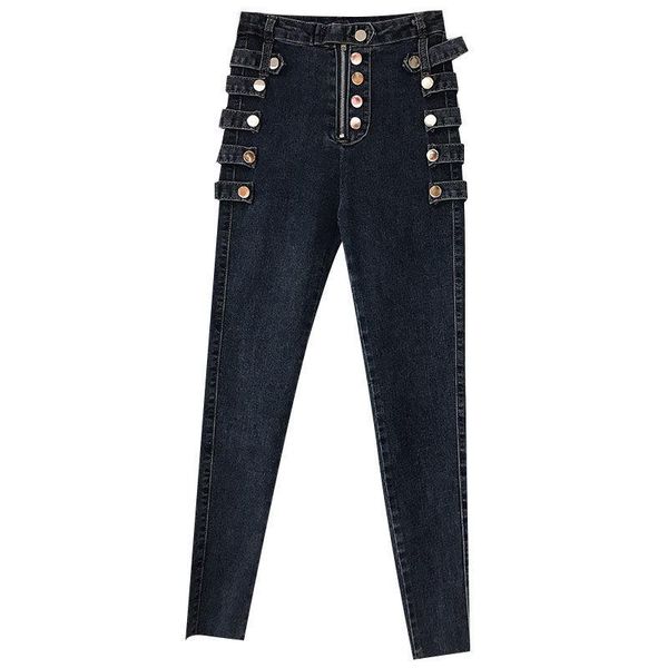 women's jeans women elastic high waist slim plus size denim trousers pantalon femme double-breasted skinny female chic pencil pants s19, Blue
women's jeans women elastic high waist slim plus size denim trousers pantalon femme double-breasted skinny female chic pencil pants s19, Blue