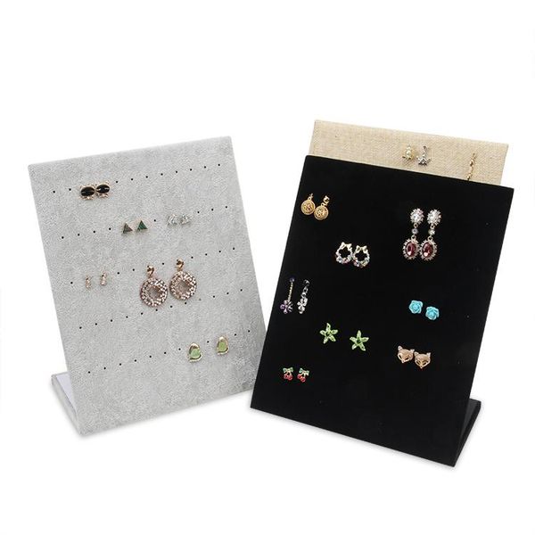 tonvic wholesale l shape earring display stand holder jewelry rack with 60 holes new arrival black/gray/yellow linen, Pink;blue
tonvic wholesale l shape earring display stand holder jewelry rack with 60 holes new arrival black/gray/yellow linen, Pink;blue
