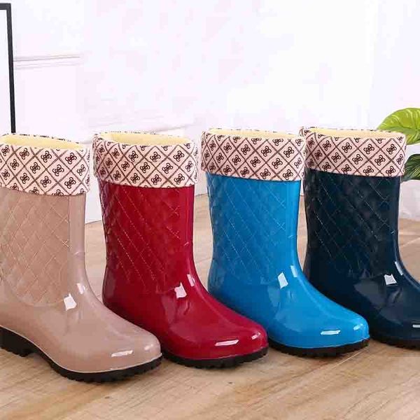 winter high heels fashionable pvc medium dwaterproof boots water women's shoes tsnx, Black
winter high heels fashionable pvc medium dwaterproof boots water women's shoes tsnx, Black