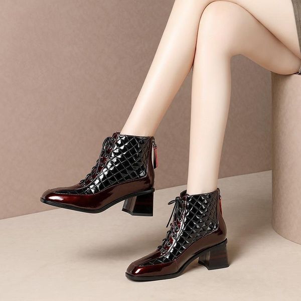 short boots woman,2021 ankle boots,women's microfiber leather shoes,square toe,female footware,british style,black,wine red
short boots woman,2021 ankle boots,women's microfiber leather shoes,square toe,female footware,british style,black,wine red