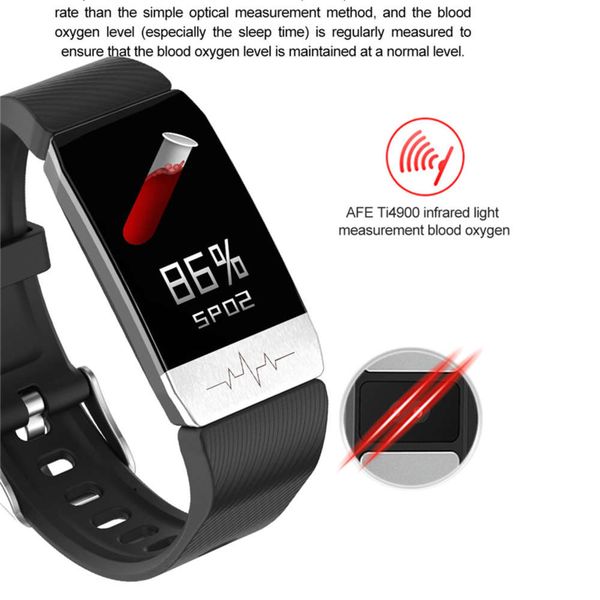 men's women's t1 wristband, intelligent waterproof sports watch, with ecg temperature and heart rate control
men's women's t1 wristband, intelligent waterproof sports watch, with ecg temperature and heart rate control