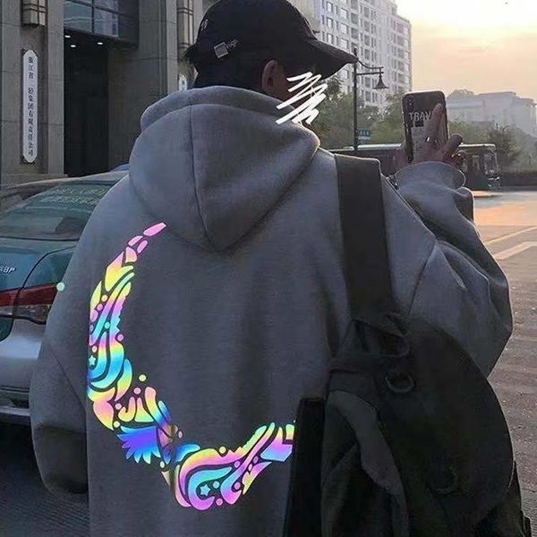 autumn winter mens reflective hoodies korean version oversize fashion long sleeves streetwear sweatshirt 2020 new, Black
autumn winter mens reflective hoodies korean version oversize fashion long sleeves streetwear sweatshirt 2020 new, Black