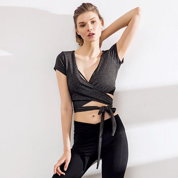 yoga outfits women deep v soft bandage sports gym short sleeve quick-drying fitness training solid color t-shirt autumn1, White;red
yoga outfits women deep v soft bandage sports gym short sleeve quick-drying fitness training solid color t-shirt autumn1, White;red