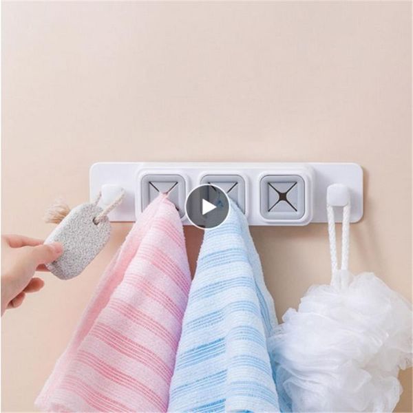 hooks & rails towel hook 3 hole storage self-adhesive clothes bag hanger kitchen bathroom modern wall holder organize
hooks & rails towel hook 3 hole storage self-adhesive clothes bag hanger kitchen bathroom modern wall holder organize