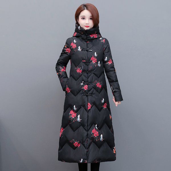 fashion medium and long style warm down cotton down jacket women's 2020 winter new hooded printed cotton padded jacket, Tan;black
fashion medium and long style warm down cotton down jacket women's 2020 winter new hooded printed cotton padded jacket, Tan;black