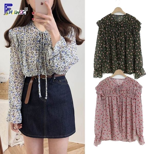 chiffon blouses shirts women korean style clothes long sleeve red floral printed ruffled bow tie flower blouse vintage y200828, White
chiffon blouses shirts women korean style clothes long sleeve red floral printed ruffled bow tie flower blouse vintage y200828, White